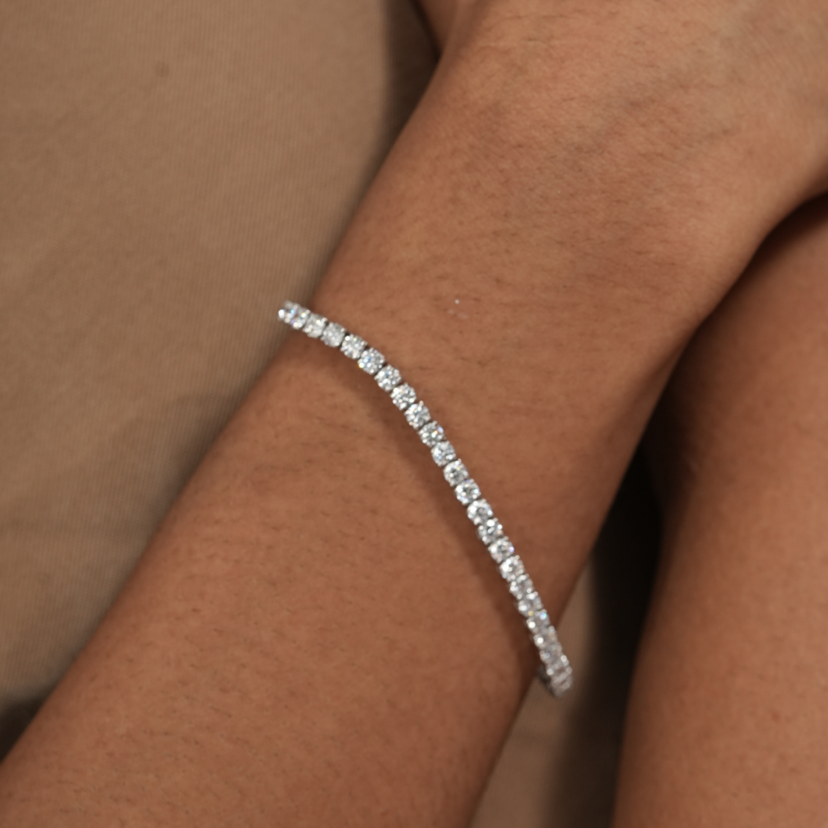 Stacking Diamond Tennis Bracelet